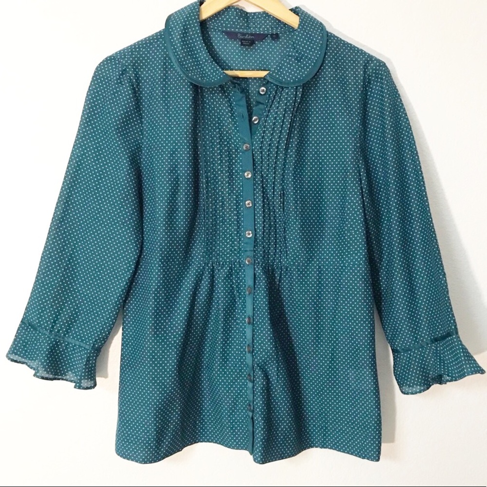 Boden PeterPan Pintuck Blouse